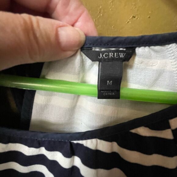 J.Crew size Med striped peasant style ties in back . - Picture 7 of 9